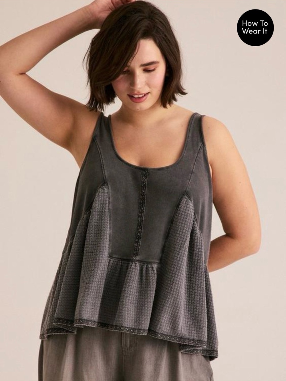 Torrid Festi - NWT - Mixed Waffle Tank